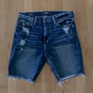 Hollister Skinny Denim Epic Flex Distressed Shorts